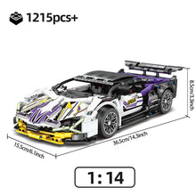 Load image into Gallery viewer, 1280PCS Racing Sport Car Model – Mechanical Speed Supercar Building Blocks Toy for Kids &amp; Adults