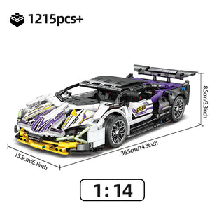 1280PCS Racing Sport Car Model – Mechanical Speed Supercar Building Blocks Toy for Kids & Adults