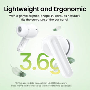 UGREEN HiTune P3 TWS Bluetooth Earphones, 28H Battery, Double Mic, Noise Reduction