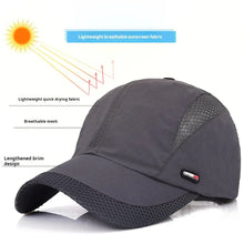 Load image into Gallery viewer, Quick Dry Mesh Cap  Hiking, Fishing, Sun Protection