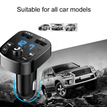 Load image into Gallery viewer, Car Charger FM Transmitter Bluetooth Audio Dual USB Car MP3 Player Autoradio Handsfree Charger 3.1A Fast Charger Car Accessories