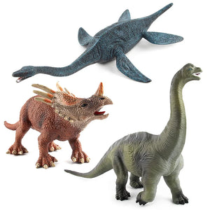 High Quality PVC Jurassic Dinosaur Action Figures – T-Rex & Brachiosaurus Toy Model for Kids