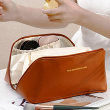 Load image into Gallery viewer, Large Capacity PU Cosmetic Bag - Travel Wash Storage Pillow Case