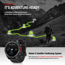 Load image into Gallery viewer, NEW Zeblaze Stratos 4 GPS Smart Watch 1.43 AMOLED Display Built-in Compass Barometric Altimeter Flashlight Voice Call Smartwatch