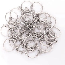 Load image into Gallery viewer, 30PCS Split Key Ring Chain Silver Metal Parts Jump Rings Connector DIY Jewelry