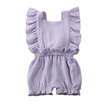 Load image into Gallery viewer, Toddler Baby Girls Rompers Ruffle Sleeve Solid Romper Jumpsuit Outfit Clothes Snowsuit