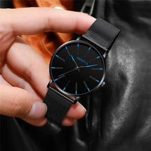 Load image into Gallery viewer, Ultra Thin Minimalist Men&#39;s Stainless Steel Mesh Quartz Wrist Watch