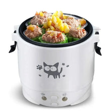 Load image into Gallery viewer, Electric Mini Rice Cooker Portable MultiCooker Household Rice Cookers 12V 24V 220V Pot Cooking Machine Pans For Car Truck Home