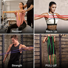 Load image into Gallery viewer, Resistance Bands Set 4 Levels Exercise Bands For Men Women Shape Body Gym Crossfit Fitness Muscle Strength Training Yoga Workout