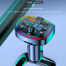 Load image into Gallery viewer, Car Bluetooth 5.0 FM Transmitter Wireless Adapter Mic Audio Receiver Auto MP3 Player 2.1A Dual USB Fast Charger Car Accessories