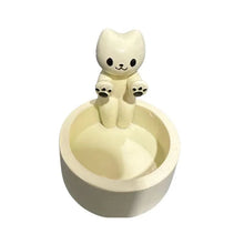 Load image into Gallery viewer, Kitten Candle Holder Cute Cat Candlestick Creative Aromatherapy Candle Holder Durable High Tempe Cartoon Candlestick Decoration