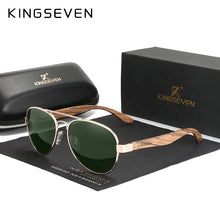 Load image into Gallery viewer, KINGSEVEN Handmade Wood Sunglasses for Men - Polarized, UV400, Ship From Spain