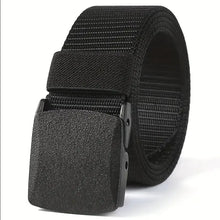 Load image into Gallery viewer, Men&#39;s Tactical Belt Black Nylon Quick Release Automatic Buckle Sports Casual Wear