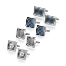 Load image into Gallery viewer, Men&#39;s Copper Cufflinks &amp; Tie Clip Set - Luxury Wedding Gifts, Round/Square Design