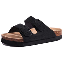 Load image into Gallery viewer, Comwarm Fashion Women's Suede Mules Slippers Men Clogs Cork Insole Sandals With Arch Support Outdoor Beach Slides Home Shoes