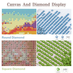 GATYZTORY 5D Diamond Painting Tree Mosaic Full Round Drill Home Decor 30x30cm