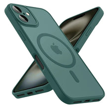 Load image into Gallery viewer, Luxury Frosted Phone Case For iPhone 16 15 14 13 12 11 Pro Max Plus 17 Air For Magsafe Matte Transparent Magnetic Cover