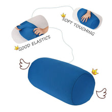 Load image into Gallery viewer, Solid Color Long Round Neck Pillow Washable Cylindrical Pillow For Bedroom Room Seat Head Rest Neck Support Travel Cushion