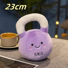 Load image into Gallery viewer, Cartoon Dumbbell Kettlebell Fitness Equipment Plush Toy Cudldy Pillow Soft Doll Huggable Plushies Children's Room Decor Gifts