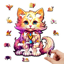 Load image into Gallery viewer, Wooden puzzle Color Cat delicate gift box Irregular shape puzzle Gratitude gift adult stress reduction family interactive toy