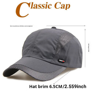 Quick Dry Mesh Cap  Hiking, Fishing, Sun Protection