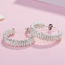 Load image into Gallery viewer, Popular fine 925 Sterling Silver charms stud Earrings for Women Creativity Christmas Gifts Street all-match party Jewelry
