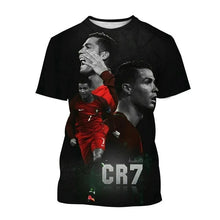 Load image into Gallery viewer, New Summer Ronaldo 3D Print T-Shirt for Boys &amp; Girls – Sports Street Fashion Tee