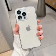 Load image into Gallery viewer, Luxury Glitter Bumper Bling Clear Case for IPhone 15 14 13 12 11 Pro Max Mini X XS Max XR 7 8 Plus 16 Pro Silicone Acrylic Cover