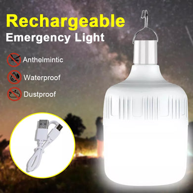 200W USB Rechargeable LED Camping Light - Portable Hanging Tent Work Lantern