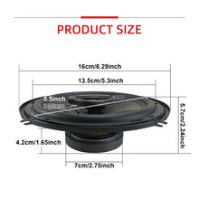 Load image into Gallery viewer, 2pcs 6 Inch 320W 3 Way Universal Car Coaxial Car Music Stereo Full Range Hi-Fi for Car Truck Door Speakers Surround Sound System