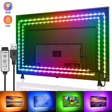 Load image into Gallery viewer, 5V Usb Led Lights For Room 5050 Rgb Led Strip 5 1 Meter Diode Tape Gamer Decoration Ice String Bar Lighting Adhesive Led Ribbon