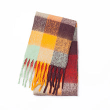 Load image into Gallery viewer, 2025 Winter Thick Warm Scarf Women Cashmere Shawl and Wraps Pashmina Neckerchief Bufanda Female Rainbow Hairy Tessel Echarpe New