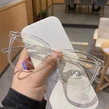 Load image into Gallery viewer, Anti-blue Light Glasses for Women with Regular Eyeglass Frame Finished Retro Flat Light Frame