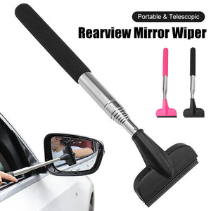 Telescopic Window Cleaning Tool Car Mirror Squeegee Extendable Handle Wiper