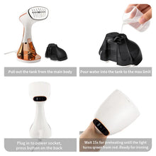 Load image into Gallery viewer, 1800W Handheld Steam Hanging Iron Touch Screen Control 15 Seconds Fast Preheat 320ml Portable Home Small Fabric Clothes Steamer