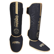 Load image into Gallery viewer, High-Quality PU Leather Boxing Shin Guards Ankle Support Protector MMA Muay Thai Training Leg Warmers Light Kicking Shin Pads
