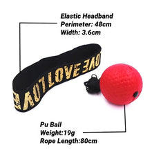 Load image into Gallery viewer, 1Pcs MMA Boxing Speed Ball Head-Mounted Pu Punch Sanda Training Hand Eye Reaction Home Sandbag Fitness Equipment Gym Muay Thai