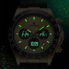 Load image into Gallery viewer, LIGE Fashion Military Watch for Men, Foxbox Brand, Silicone Band, Luminous, Waterproof