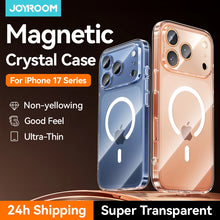 Load image into Gallery viewer, Joyroom Magnetic Case For iPhone 17 Pro Max Case Anti Yellow Transparent Cover For iPhone 17 Pro Max Wireless Charger Thin Cover