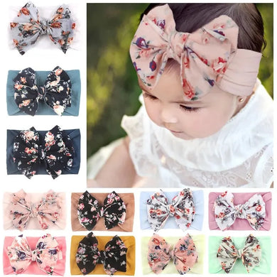 3Pcs Baby Headbands: Cute Flowers, Elastic, Girls