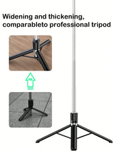 Load image into Gallery viewer, 1700mm Selfie Stick Wireless Selfie Stick Phone Tripod Extendable  Stand Foldable Monopod For Smartphones Balance Steady Shootin