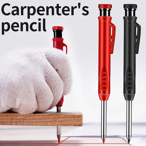 Carpenter Pencil - Metal, Long Lead, Deep Hole Marking