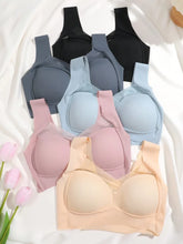 Load image into Gallery viewer, 1Pc Women Lace Sport Bras Plus Size Seamless Bra Bralette Backless Lady Brassiere Vest Female Gathers Shock-Proof Wireless L-3XL