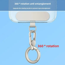 Load image into Gallery viewer, Metal Phone Lanyard Gasket Patch Rotatable Metal Buckle Hanging   Steel Clip Card Cord Tab Mobile Phone Accessories