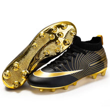 Load image into Gallery viewer, Professional Men Ankle Football Boots Outdoor Grass Cleats Unisex Soccer Shoes Long Spikes Tf Football Shoes Chuteira Society