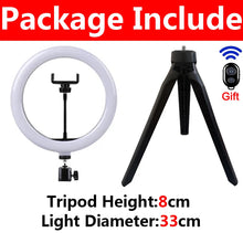 Load image into Gallery viewer, LED Selfie Ring Lighting Photographic Selfie Ring Lamp USB Remote Fill light For YouTube TikTok Video Live Phone Holder &amp; Tripod