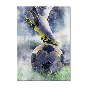 Football Basketball Poster Canvas Painting – Modern Sports Wall Art