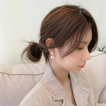 Load image into Gallery viewer, Imitation Pearl Earrings For Women Heart Round Stud Earrings Elegant Love Ear Stud Party Wedding Jewelry Valantine Day Gifts