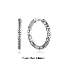 Load image into Gallery viewer, Original 925 Sterling Silver Earrings 2025 Stud Hoop Crystal Earings For Women Rose Gold Crown Heart Infinity Bee Earing Jewelry