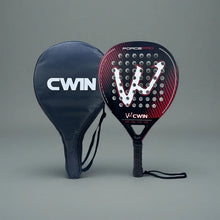 Load image into Gallery viewer, Cwin Paddle Racket Carbon Fiber Soft EVA Face for Adult Prefessional Training Tennis Paddle Racquet with Padel Shovel Protector